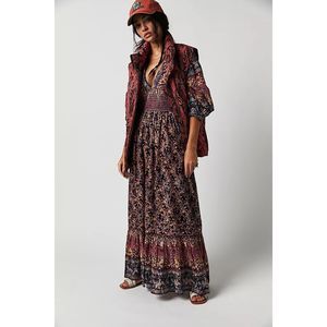 Free People Golden Hour Border Maxi Dress